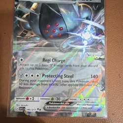 Pokemon Registeel ex 145/217 ASC Holo EX Metal HP 230 English Pokemon TCG Card - Image 1