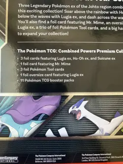 Pokemon Combined Powers Premium Collection Box w/ Lugia Suicune & Ho-Oh Promos! - Image 3