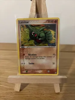 Pokemon TCG Larvitar EX Unseen Forces Stamped Holo 61/115 Excellent LP - Image 1