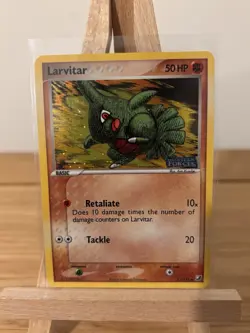Pokemon TCG Larvitar EX Unseen Forces Stamped Holo 61/115 Excellent LP - Image 2