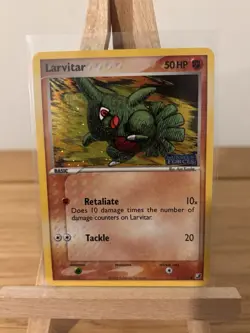 Pokemon TCG Larvitar EX Unseen Forces Stamped Holo 61/115 Excellent LP - Image 3