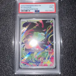 2025 POKEMON MEG EN-MEGA EVOLUTION ENHANCED BB BULBASAUR PSA 9 - Image 1