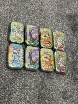8 x Pokemon TCG Prismatic Evolutions Mini Tins | Brand New & Sealed 🔥🔥 - Image 4
