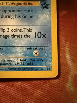Pokemon TCG Psyduck Black Star Promo 20/53 WOTC NM Free Shipping - Image 5