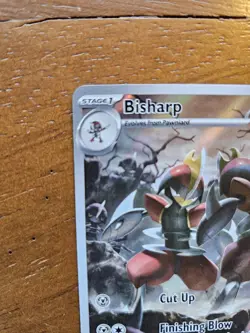 Bisharp 143/086 Black Bolt Illustration Rare Pokemon TCG Full Art Gold Star - Image 3