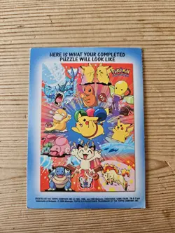 2000 Topps TV Animation Series 2 Rattata #19 9 of 10 Sticker Puzzle Pokemon - Image 2