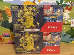 Pokemon TCG Surging Sparks ETB + Booster Bundle Costco Factory Sealed - New - Image 1
