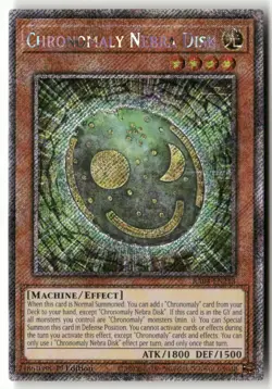 #RA04-EN213 - Chronomaly Nebra Disk (Platinum Secret Rare) - WB1PSR - Image 1