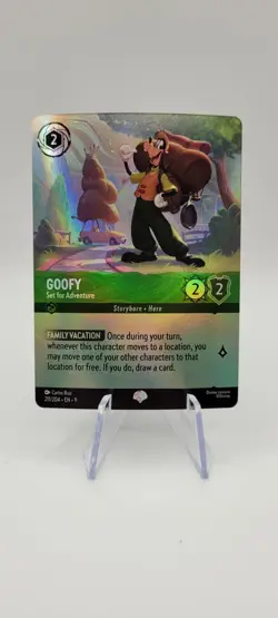 Disney Lorcana TCG: Goofy - Set for Adventure (Epic) 211/204 Fabled Holo - NM - Image 1
