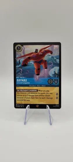 Disney Lorcana TCG: Baymax 157/204 Azurite Sea- Legendary Regular -NM - Image 1