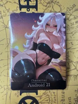 Android 21 Dragon Ball Hentai Anime Doujin Waifu ACG Custom Card - Image 1