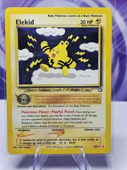 Elekid 22/111 Rare Neo Genesis Pokemon Card LP - Image 1