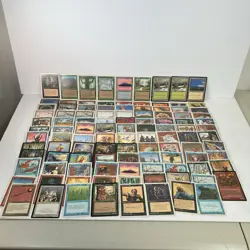 Magic The Gathering Card Lot Vintage 1995 English Mixed 108 Card As Shown PLAYED - Image 1