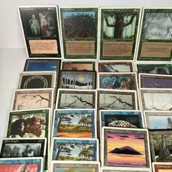 Magic The Gathering Card Lot Vintage 1995 English Mixed 108 Card As Shown PLAYED - Image 2