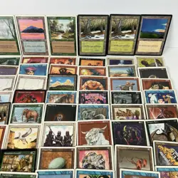 Magic The Gathering Card Lot Vintage 1995 English Mixed 108 Card As Shown PLAYED - Image 3