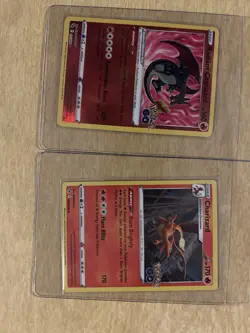 Pokemon GO Radiant Charizard Charizard Foil 2 Card Lot TCG Nintendo - Image 1