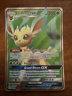Pokemon TCG Leafeon GX Ultra Prism Holo Card 139/156 Full Art Ultra Rare - Image 2