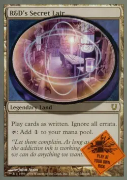 R&D's Secret Lair -Foil Heavy Play MTG Unhinged - Image 1