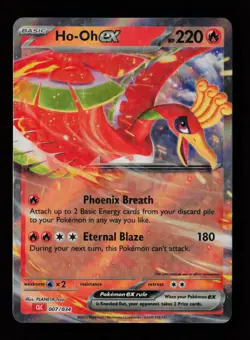 Ho-oh ex 007/034 Classic Collection Holo Trading Card Game Classic Pokemon Card - Image 1