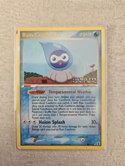 Pokemon Card - 26/113 Rain Castform Rare Reverse Holo EX Delta Species - Image 1