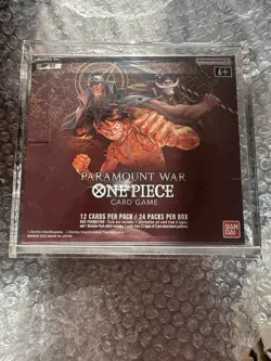 One Piece Card Game Display Paramount War OP-02 First Print Red Bottom sealed - Image 1