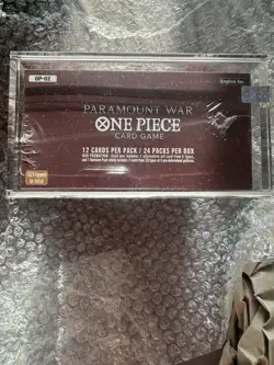 One Piece Card Game Display Paramount War OP-02 First Print Red Bottom sealed - Image 2