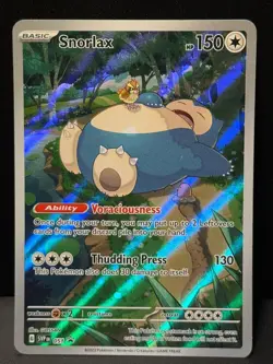 Snorlax SVP 051 SV Black Star Promos Illustration 151 Pokemon Card AA9 LP1 - Image 1