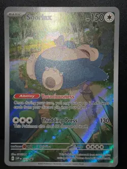 Snorlax SVP 051 SV Black Star Promos Illustration 151 Pokemon Card AA9 LP1 - Image 2