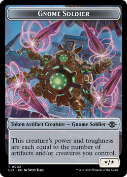 Gnome Soldier Token [The Lost Caverns of Ixalan Tokens] Near Mint - Image 1