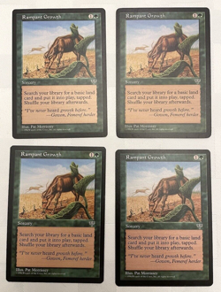 4x Rampant Growth - Mirage - Magic the Gathering - MTG - LP - Image 1
