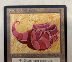 1x Sandals of Abdallah Arabian Nights MTG Magic the Gathering LP - Image 2