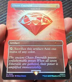 Magic the Gathering Red Chaos Emerald (Lotus Petal) 7032 Secret Lair Drop Sonic - Image 2