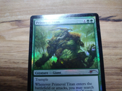 Primeval Titan - Foil - Grand Prix Promo English Pro Tour MTG Moderate Play - Image 2