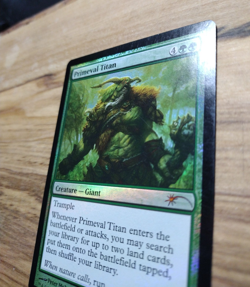 Primeval Titan - Foil - Grand Prix Promo English Pro Tour MTG Moderate Play - Image 5