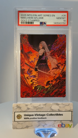 PSA GEM MINT 10 MTG (GOLD STAMPED) "NIBELHEIM AFLAME" ART SERIES EN 2025 AMAZING - Image 2