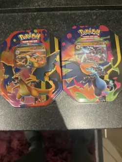 Pokemon TCG Mega Charizard X & Y Ex Tins - Both Artworks - BRAND NEW - SEALED - Image 1