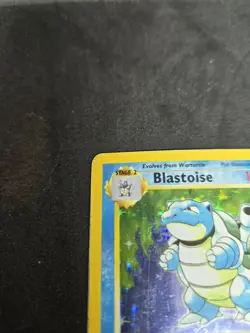 1999 Pokemon Base Set Blastoise Holo 2/102 – 100 HP – Played (Scratches) - Image 3