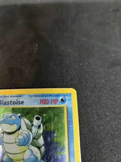 1999 Pokemon Base Set Blastoise Holo 2/102 – 100 HP – Played (Scratches) - Image 4