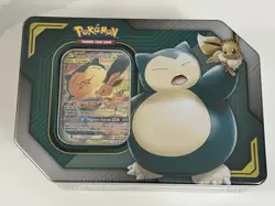 Eevee & Snorlax GX Tag Team Sealed Pokemon Tin - Image 1