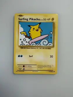 Pokemon Surfing Pikachu Evolutions Secret Rare 111/108 has a little bit of ware - Image 1