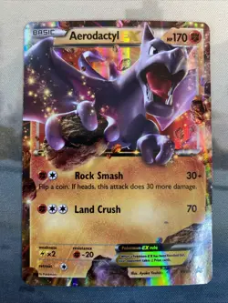 Pokemon Aerodactyl EX XY97 Black Star Promos Full Art Holo MP/LP - Image 1