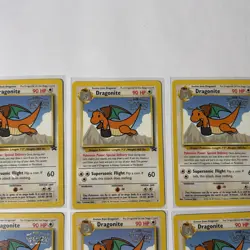 Lot Of 6 1999 Pokemon Dragonite WB First Movie Black Star Promo BSP #5 - Image 4