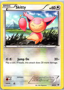 Pokemon TCG Skitty 28/39 Kalos Starter Set LP - Image 1