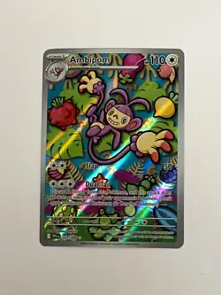 2025 Pokemon Phantasmal Flames Ambipom Illustration Rare #107/094 - Image 1