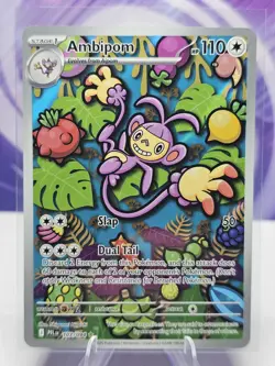 Ambipom Illustration Rare ME02: Phantasmal Flames 107/094 NM Holofoil Pokemon - Image 1