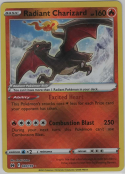 Radiant Charizard - 020/159 - Radiant Rare Crown Zenith Pokemon NM - Image 1
