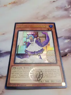 MISPRINT Yu-Gi-Oh BLMM-EN056 Laundry Dragonmaid Emblazoned Ultra 1st Edition NM - Image 4