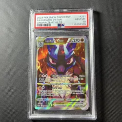 Pokemon TCG Lucario VSTAR SWSH291 PSA 10 Crown Zenith Black Star Promo Card - Image 1