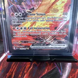 Pokemon TCG Team Rockets Moltres EX Card 229/182 Destined Rivals SIR - Image 3