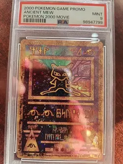 Ancient Mew Game Promo Holo Pokemon Card WOTC Mint PSA 9 - Image 1